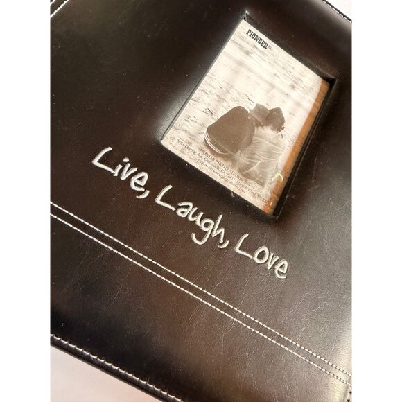 Live Laugh Love Pioneer Leatherette Photo Album 8.5" x 11" With 20 Top Loading P - Picture 2 of 10